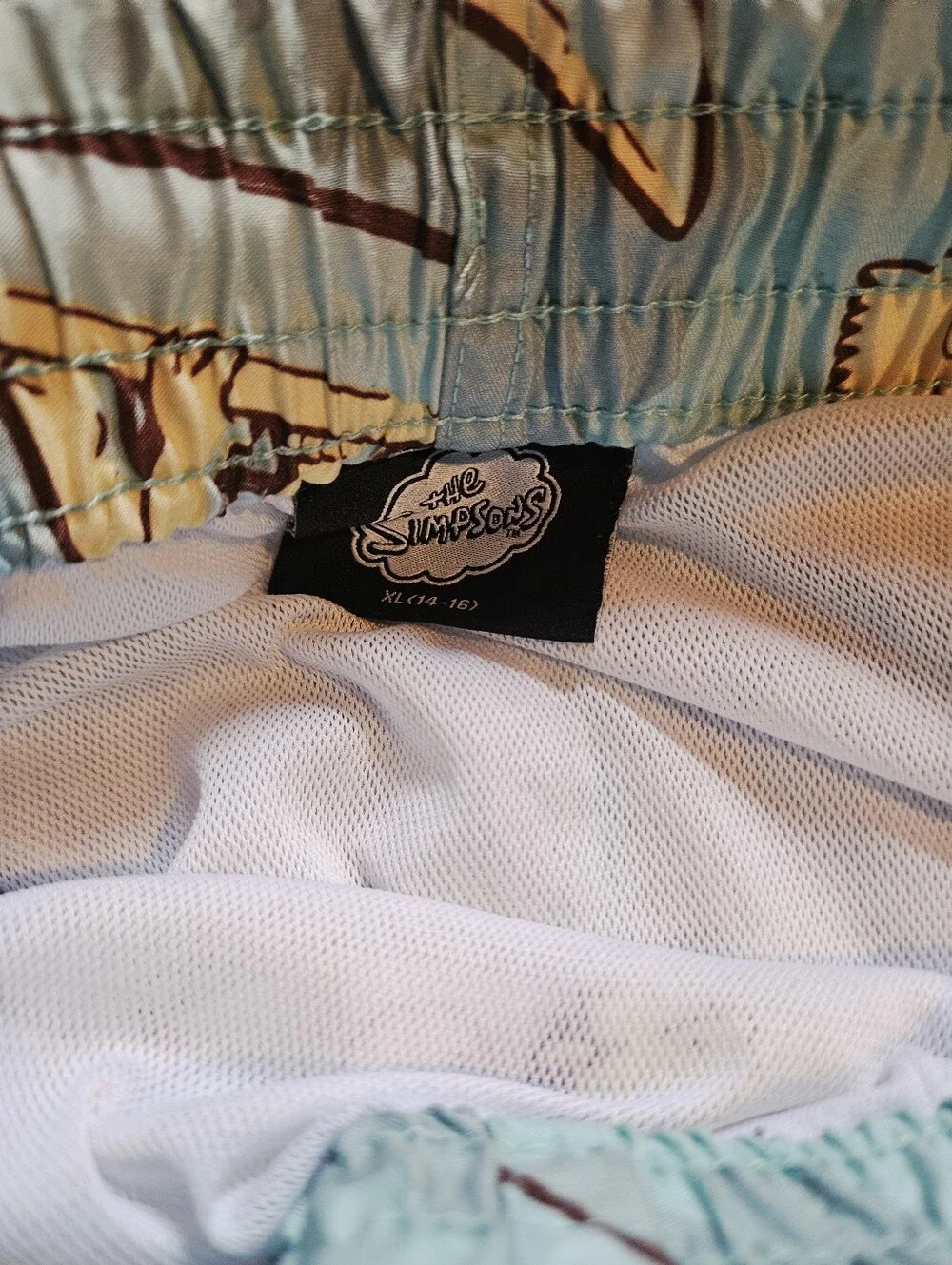 Light Blue Bart Simpson Surf Swim Shorts